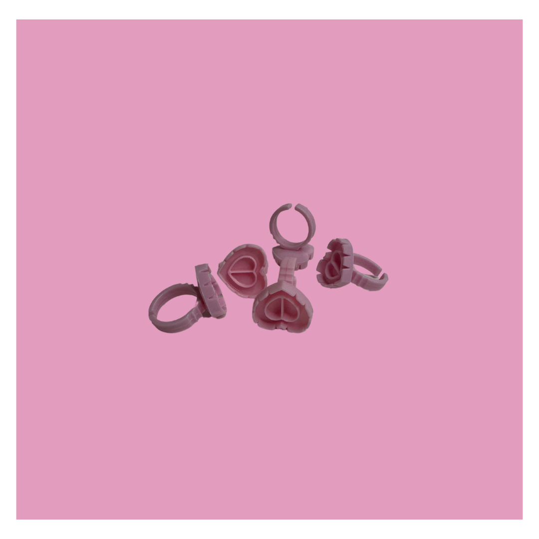 Glue Rings (heart shaped)