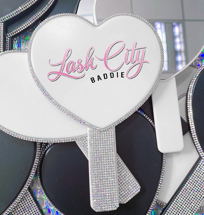 Baddie White Diamond Mirror
